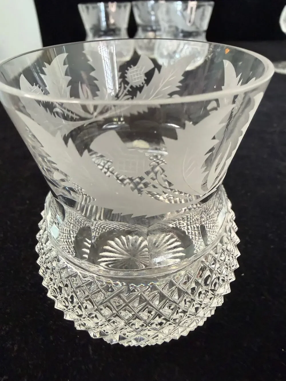 Edinburgh Crystal Whiskey set of 4 Glasses 3.25